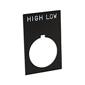 Табличка с легендой: «HIGH LOW» (PN # ECX1670-B43)