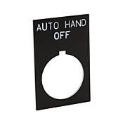 Табличка с легендой: 'AUTO OFF HAND' (PN# ECX1670-B46)