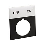 Табличка Jumbo Legend: «ВЫКЛ. ВКЛ.» (PN # ECX1680A-B16)