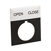 Табличка с легендой Jumbo: 'OPEN CLOSE' (PN # ECX1680A-B17)