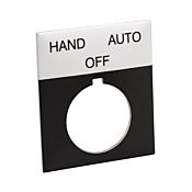 Табличка Jumbo Legend: «HAND OFF AUTO» (PN # ECX1680A-B20)