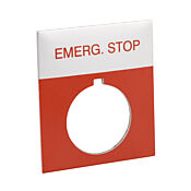 Табличка с легендой Jumbo: «EMERG. СТОП' (артикул ECX1680A-R03)
