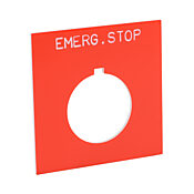 Табличка с легендой Jumbo: «EMERG. СТОП' (артикул ECX1690-R03)