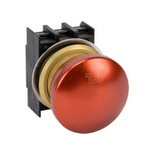 Кнопка аварийного останова, 30 мм: нажимной замок, сброс, красный, IP65 (PN# EDRZ40.VHRT)