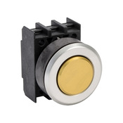 Кнопка 30 мм: без фиксации, желтая, IP65 (PN# EDT.VGB)