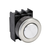 Кнопка 30 мм: без фиксации, белая, IP65 (PN# EDT.VWS)