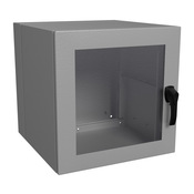 Корпус стойки: 24 x 24 x 24 дюйма, настенное крепление, углеродистая сталь (PN# EN4DH242424WLG)