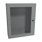 Корпус: 24 x 20 x 6 дюймов, настенное крепление, углеродистая сталь (PN# EN4SD24206WGY)