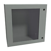 Корпус: 24 x 24 x 12 дюймов, настенное крепление, углеродистая сталь (PN# EN4SD242412WGY)