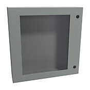 Корпус: 24 x 24 x 6 дюймов, настенное крепление, углеродистая сталь (PN# EN4SD24246WGY)