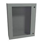 Корпус: 30 x 24 x 8 дюймов, настенное крепление, углеродистая сталь (PN# EN4SD30248WGY)