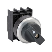 Селекторный переключатель: фиксированный, 30 мм, 2-позиционный, кнопочный (PN# EWS21.V)