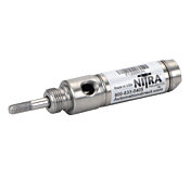 Пневматический цилиндр: полностью из нержавеющей стали, не подлежащий ремонту, диаметр отверстия 3/4 дюйма, ход поршня 1/2 дюйма (PN # F12005DN)