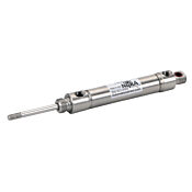 Пневматический цилиндр: полностью из нержавеющей стали, не подлежащий ремонту, диаметр отверстия 3/4 дюйма, ход поршня 2 дюйма (PN # F12020DD-M)