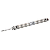 Пневматический цилиндр: полностью из нержавеющей стали, не подлежащий ремонту, диаметр отверстия 3/4 дюйма, ход поршня 6 дюймов (PN # F12060DD-M)