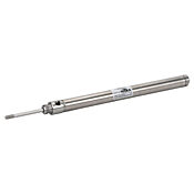 Пневматический цилиндр: полностью из нержавеющей стали, не подлежащий ремонту, диаметр отверстия 3/4 дюйма, ход поршня 8 дюймов (PN # F12080DN)