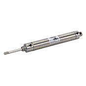 Пневматический цилиндр: полностью из нержавеющей стали, не подлежащий ремонту, диаметр отверстия 1-1/16 дюйма, ход поршня 5 дюймов (PN # F17050DD-M)