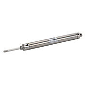 Пневматический цилиндр: полностью из нержавеющей стали, не подлежащий ремонту, диаметр отверстия 1-1/16 дюйма, ход поршня 8 дюймов (PN # F17080DD-M)