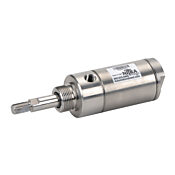 Пневматический цилиндр: полностью из нержавеющей стали, не подлежит ремонту, диаметр отверстия 2 дюйма, ход поршня 1 дюйм (PN # F32010DN)