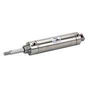 Пневматический цилиндр: полностью из нержавеющей стали, не подлежащий ремонту, диаметр отверстия 2 дюйма, ход поршня 5 дюймов (PN # F32050DD)