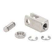 Шпилька и шестигранная гайка: нержавеющая сталь, резьба 7/16-20 UNF, для цилиндров серии F (PN# FRC-716-20)