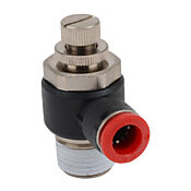 Пневматический быстроразъемный фитинг: 2 шт/уп, коленчатый регулирующий клапан (PN# FVR10M-12R)