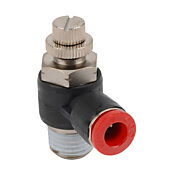 Пневматический быстроразъемный фитинг: 2 шт/уп, коленчатый регулирующий клапан (PN# FVR14-14N)