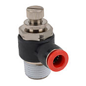 Пневматический быстроразъемный фитинг: 2 шт/уп, коленчатый регулирующий клапан (PN# FVR38-12N)