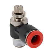 Пневматический быстроразъемный фитинг: 2 шт/уп, коленчатый регулирующий клапан (PN# FVR38-14N)