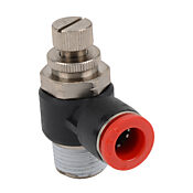 Пневматический вставной фитинг: 2 шт/уп, коленчатый регулирующий клапан (PN# FVR38-38N)