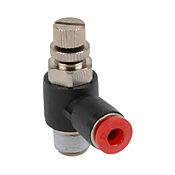 Пневматический вставной фитинг: 2 шт/уп, коленчатый регулирующий клапан (PN# FVR4M-18R)