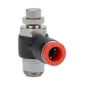 Пневматический быстроразъемный фитинг: 2 шт/уп, коленчатый регулирующий клапан (PN# FVR516-14N)