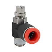 Пневматический вставной фитинг: 2 шт/уп, коленчатый регулирующий клапан (PN# FVR516-18N)