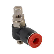 Пневматический быстроразъемный фитинг: 2 шт/уп, коленчатый регулирующий клапан (PN# FVR532-10N)
