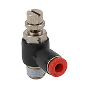 Пневматический быстроразъемный фитинг: 2 шт/уп, коленчатый регулирующий клапан (PN# FVR532-18N)