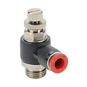 Пневматический быстроразъемный фитинг: 2 шт/уп, коленчатый регулирующий клапан (PN# FVR6M-14G)