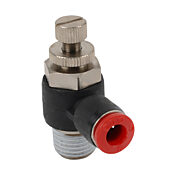 Пневматический быстроразъемный фитинг: 2 шт/уп, коленчатый регулирующий клапан (PN# FVR6M-14R)