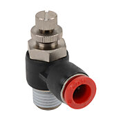 Пневматический быстроразъемный фитинг: 2 шт/уп, коленчатый регулирующий клапан (PN# FVR8M-14R)