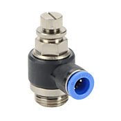 Пневматический быстроразъемный фитинг: 2 шт/уп, коленчатый регулирующий клапан (PN# FVS10M-12G)