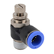 Пневматический быстроразъемный фитинг: 2 шт/уп, коленчатый регулирующий клапан (PN# FVS12M-38R)