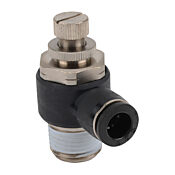 Пневматический быстроразъемный фитинг: 2 шт/уп, коленчатый регулирующий клапан (PN# FVS38-12N)