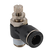 Пневматический быстроразъемный фитинг: 2 шт/уп, коленчатый регулирующий клапан (PN# FVS38-14N)