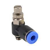 Пневматический быстроразъемный фитинг: 2 шт/уп, коленчатый регулирующий клапан (PN# FVS4M-M5)
