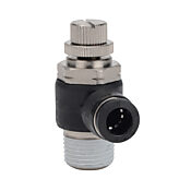 Пневматический быстроразъемный фитинг: 2 шт/уп, коленчатый регулирующий клапан (PN# FVS516-38N)