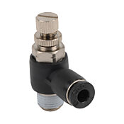 Пневматический быстроразъемный фитинг: 2 шт/уп, коленчатый регулирующий клапан (PN# FVS532-18N)