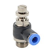 Пневматический быстроразъемный фитинг: 2 шт/уп, коленчатый регулирующий клапан (PN# FVS6M-14G)