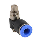 Пневматический быстроразъемный фитинг: 2 шт/уп, коленчатый регулирующий клапан (PN# FVS6M-M5)