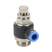 Пневматический быстроразъемный фитинг: 2 шт/уп, коленчатый регулирующий клапан (PN# FVS8M-12G)