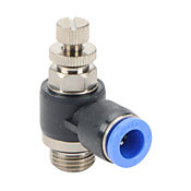 Пневматический вставной фитинг: 2 шт/уп, коленчатый регулирующий клапан (PN# FVS8M-14G)