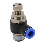 Пневматический вставной фитинг: 2 шт/уп, коленчатый регулирующий клапан (PN# FVS8M-38R)